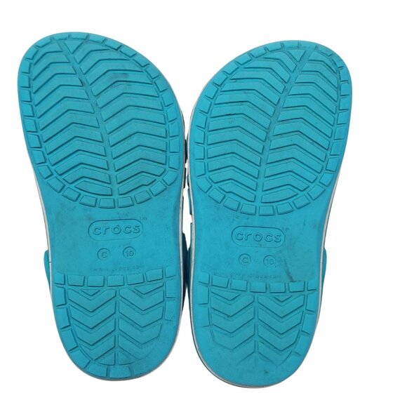 Crocs C10 Blue Slip-On Clogs With Adjustable Heel Strap For Kids Blue - Picture 8 of 9
